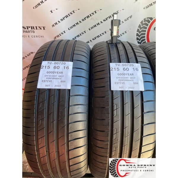 4 PNEUMATICI 215/60 R16 GOODYEAR ESTIVE SEMINUOVE - immagine 3