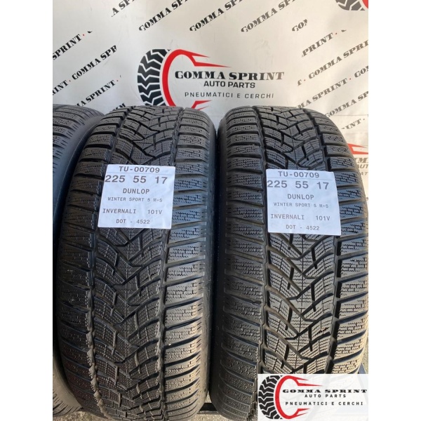 4 PNEUMATICI 225/55 R17 DUNLOP INVERNALI KM0 - immagine 4