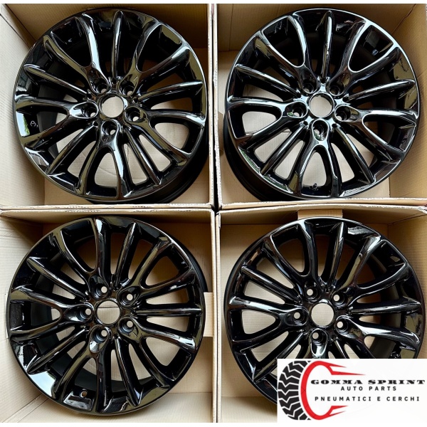 4 CERCHI IN LEGA ORIGINALI RAGGIO 17 MINI NEW CLUBMAN COUNTRYMAN NERO LUCIDO - immagine 4