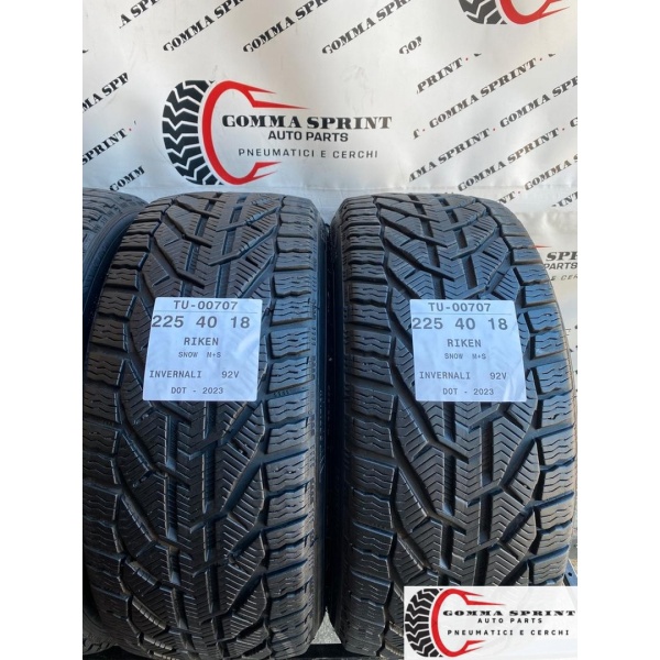 4 PNEUMATICI 225/40 R18 RIKEN INVERNALI 95% - immagine 4