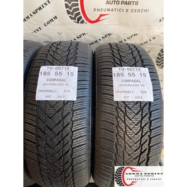 4 PNEUMATICI 185/55 R15 COMPASAL INVERNALI KM0 - immagine 4