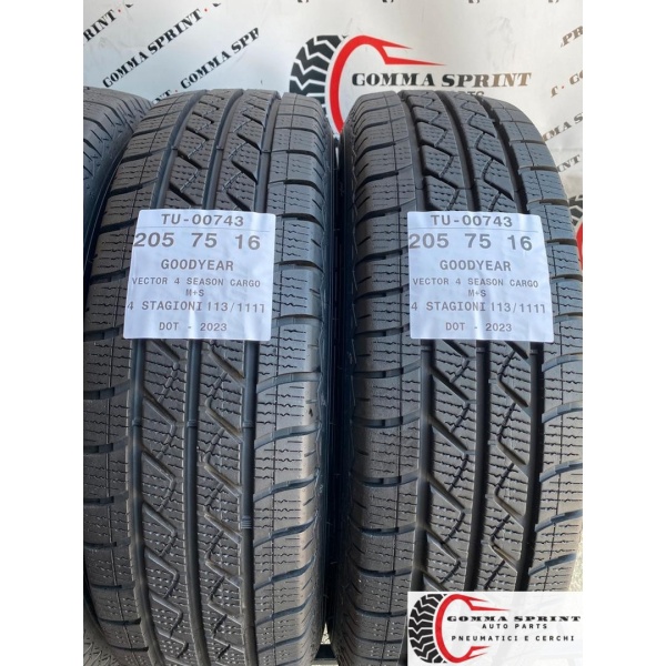 4 PNEUMATICI 205/75 R16C GOODYEAR 4 STAGIONI DEMO - immagine 4