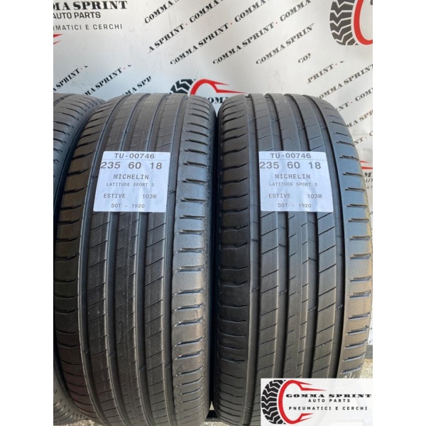 4 PNEUMATICI 235/60 R18 MICHELIN ESTIVE 75% - immagine 4