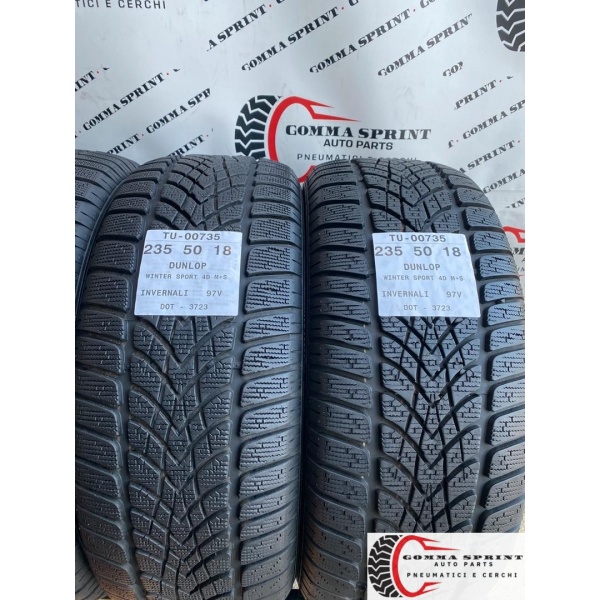 4 PNEUMATICI 235/50 R18 DUNLOP INVERNALI DEMO - immagine 4