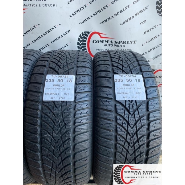 4 PNEUMATICI 235/50 R18 DUNLOP INVERNALI DEMO - immagine 4