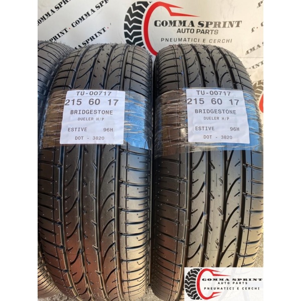 4 PNEUMATICI 215/60 R17 BRIDGESTONE ESTIVE DEMO - immagine 4
