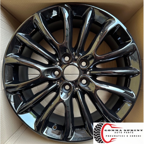 4 CERCHI IN LEGA ORIGINALI RAGGIO 17 MINI NEW CLUBMAN COUNTRYMAN NERO LUCIDO - immagine 5