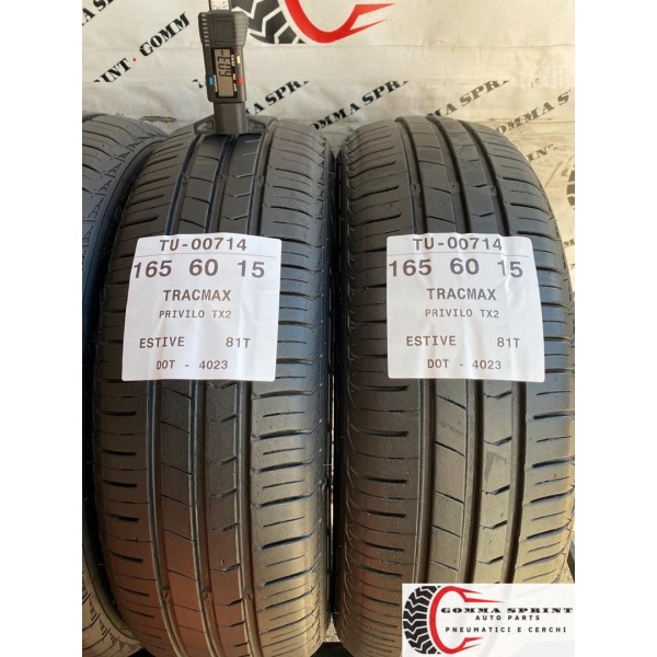4 PNEUMATICI 165/60 R15 TRACMAX ESTIVE - immagine 5