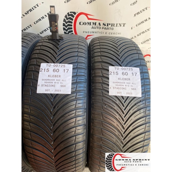 4 PNEUMATICI 215/60 R17 KLEBER 4 STAGIONI - immagine 5