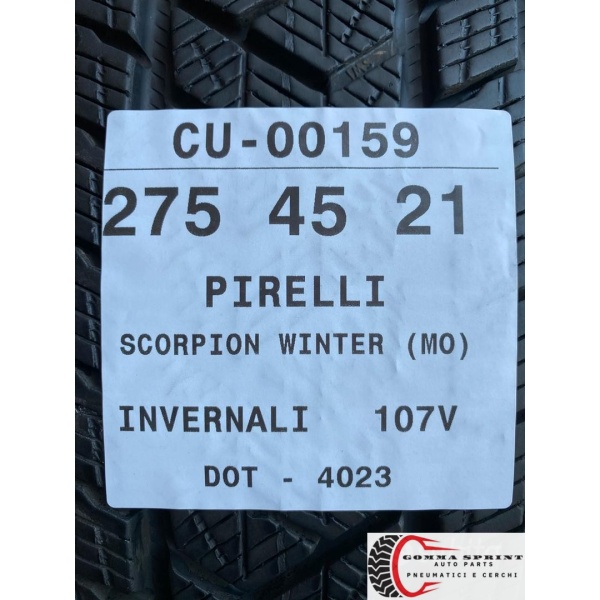 2 PNEUMATICI 275/45 R21 PIRELLI INVERNALI 85% - immagine 5