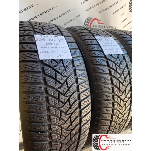 4 PNEUMATICI 225/55 R17 DUNLOP INVERNALI KM0 - immagine 6