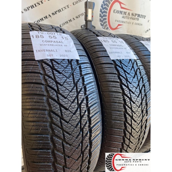 4 PNEUMATICI 185/55 R15 COMPASAL INVERNALI KM0 - immagine 6