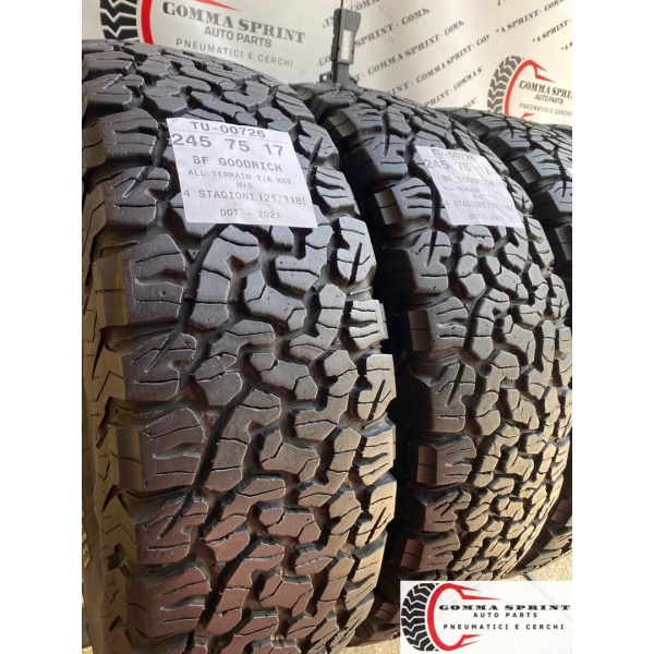 4 PNEUMATICI 245/75 R17 BF GOODRICH 4 STAGIONI 80% - immagine 6