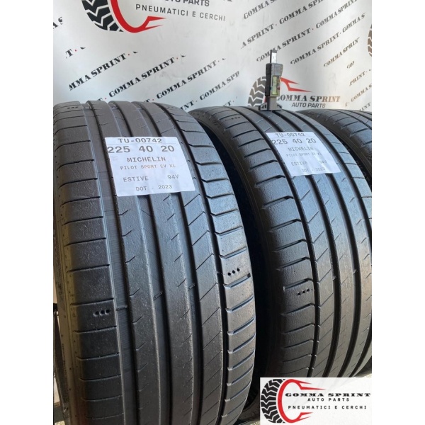 4 PNEUMATICI 225/40 R20 MICHELIN ESTIVE 70% - immagine 6