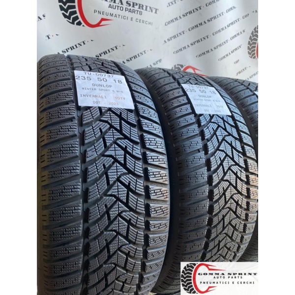 4 PNEUMATICI 235/50 R18 DUNLOP INVERNALI DEMO - immagine 6