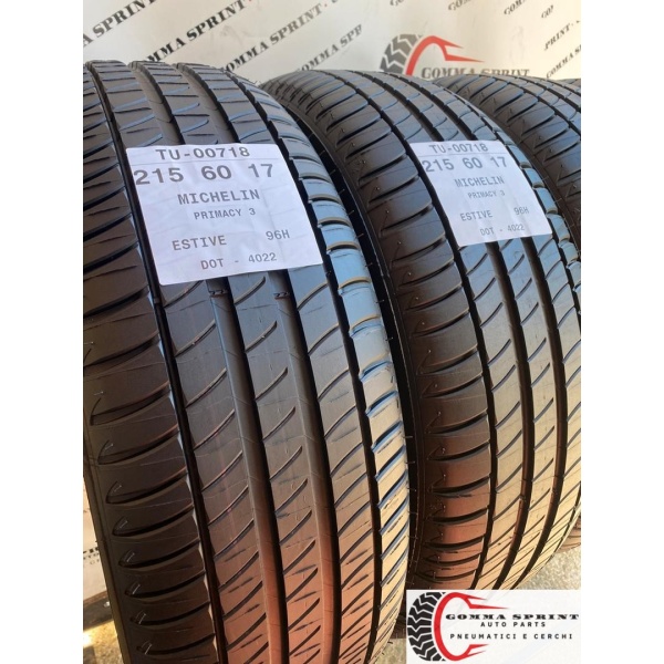 4 PNEUMATICI 215/60 R17 MICHELIN ESTIVE KM0 - immagine 6