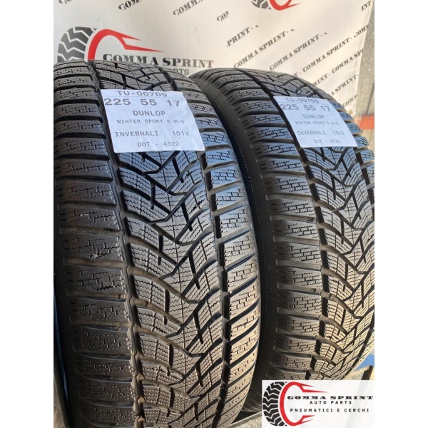 4 PNEUMATICI 225/55 R17 DUNLOP INVERNALI KM0 - immagine 7