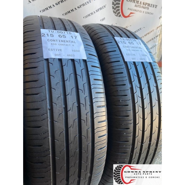 4 PNEUMATICI 215/65 R17 CONTINENTAL ESTIVE 85% - immagine 7