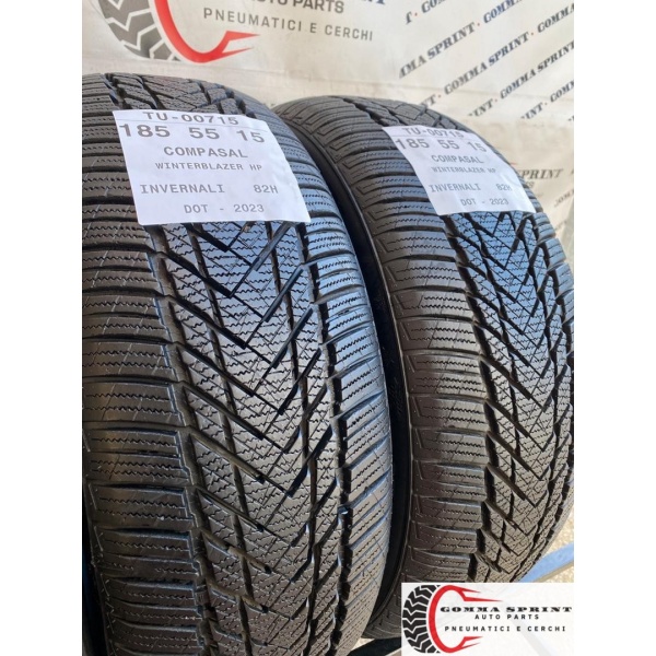 4 PNEUMATICI 185/55 R15 COMPASAL INVERNALI KM0 - immagine 7