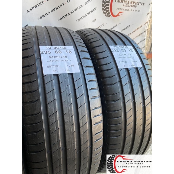 4 PNEUMATICI 235/60 R18 MICHELIN ESTIVE 75% - immagine 7