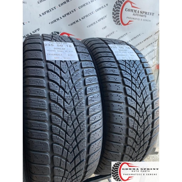 4 PNEUMATICI 235/50 R18 DUNLOP INVERNALI DEMO - immagine 7