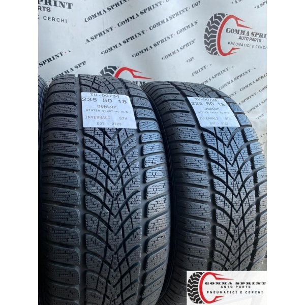 4 PNEUMATICI 235/50 R18 DUNLOP INVERNALI DEMO - immagine 7