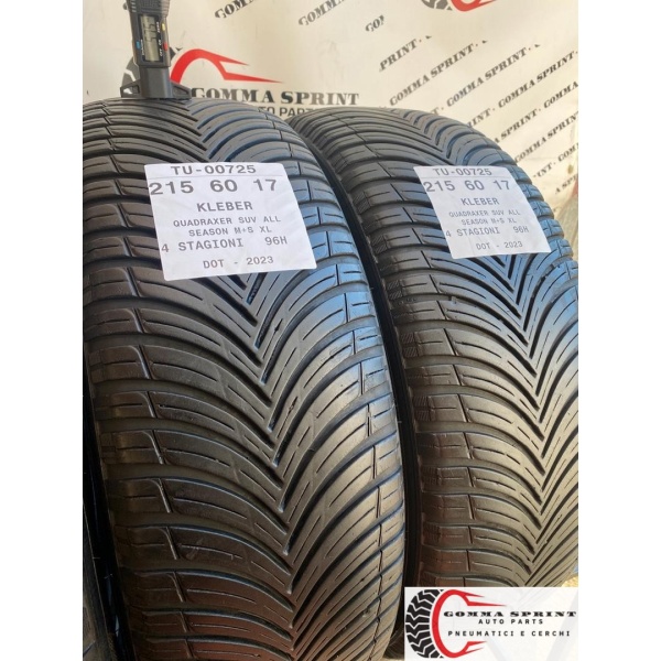 4 PNEUMATICI 215/60 R17 KLEBER 4 STAGIONI - immagine 8