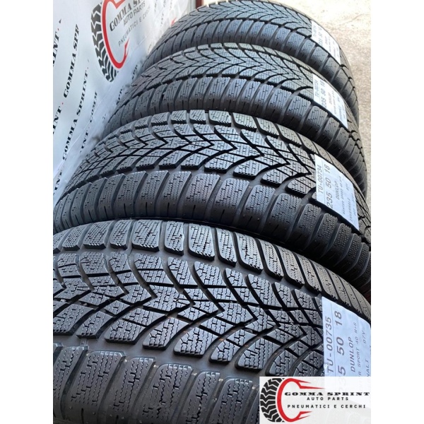 4 PNEUMATICI 235/50 R18 DUNLOP INVERNALI DEMO - immagine 8