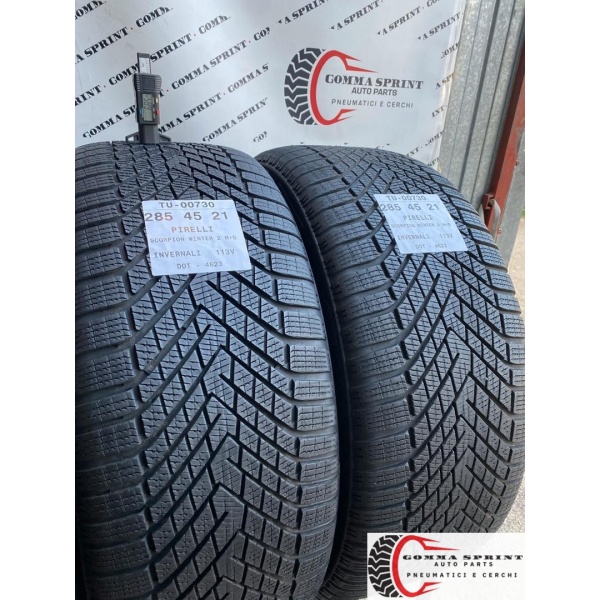 4 PNEUMATICI 285/45 R21 PIRELLI INVERNALI 90% - immagine 8