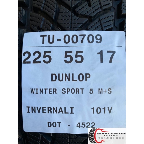 4 PNEUMATICI 225/55 R17 DUNLOP INVERNALI KM0 - immagine 9