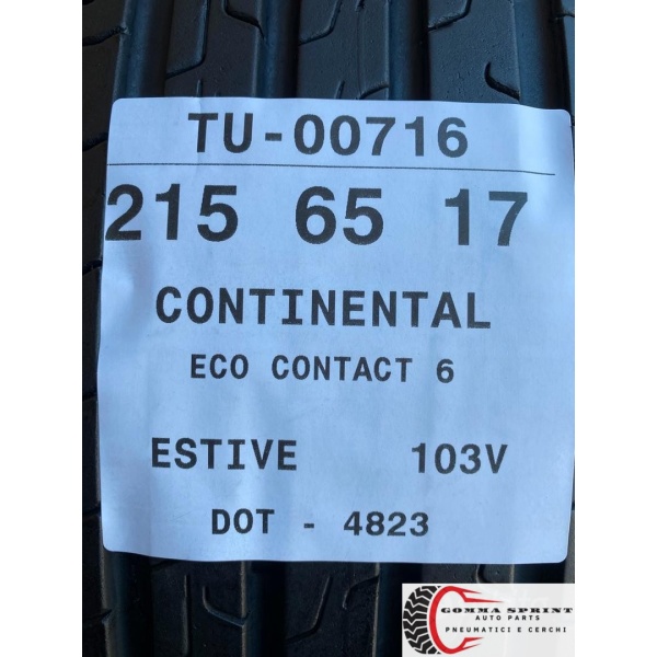 4 PNEUMATICI 215/65 R17 CONTINENTAL ESTIVE 85% - immagine 9