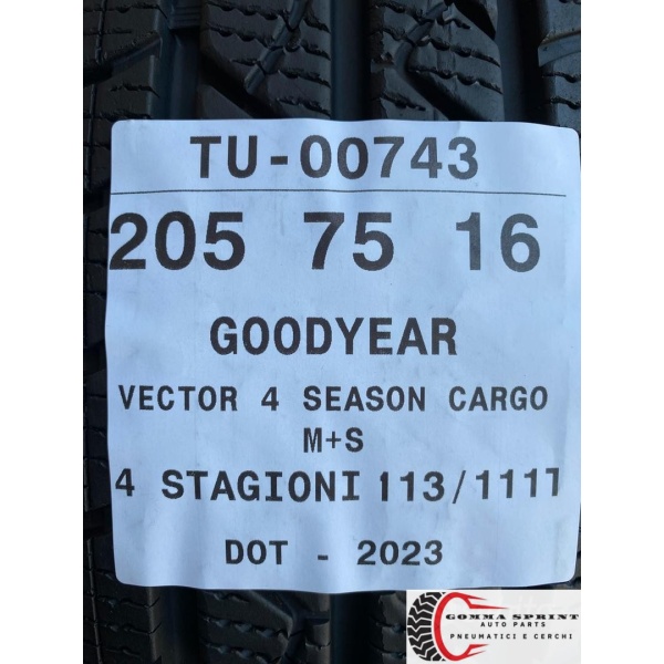 4 PNEUMATICI 205/75 R16C GOODYEAR 4 STAGIONI DEMO - immagine 9