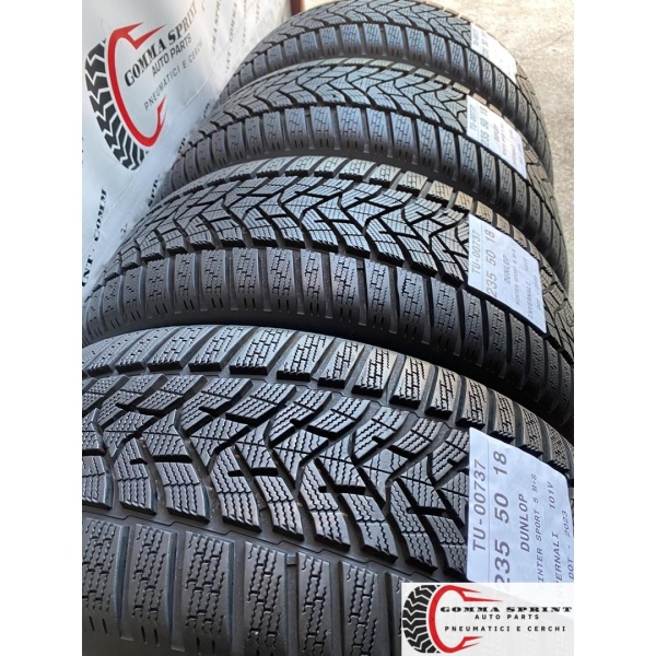 4 PNEUMATICI 235/50 R18 DUNLOP INVERNALI DEMO - immagine 9