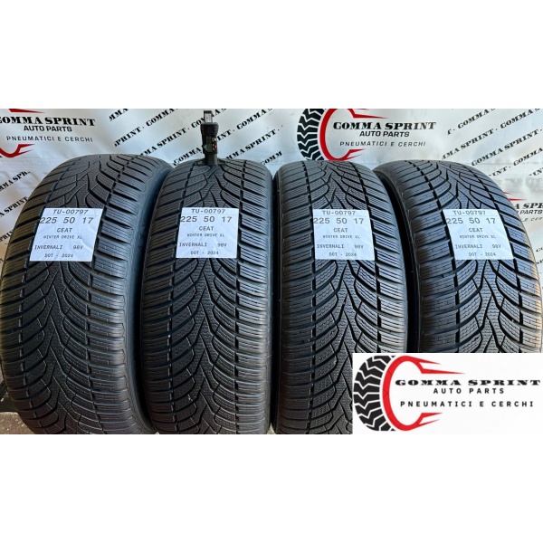 4 PNEUMATICI 225/50 R17 CEAT INVERNALI SEMINUOVE
