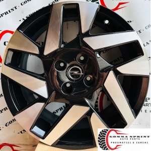 4 CERCHI IN LEGA ORIGINALI RAGGIO 17 OPEL MOKKA NEW NERO LUCIDO DIAMANTATO (PARI AL NUOVO)