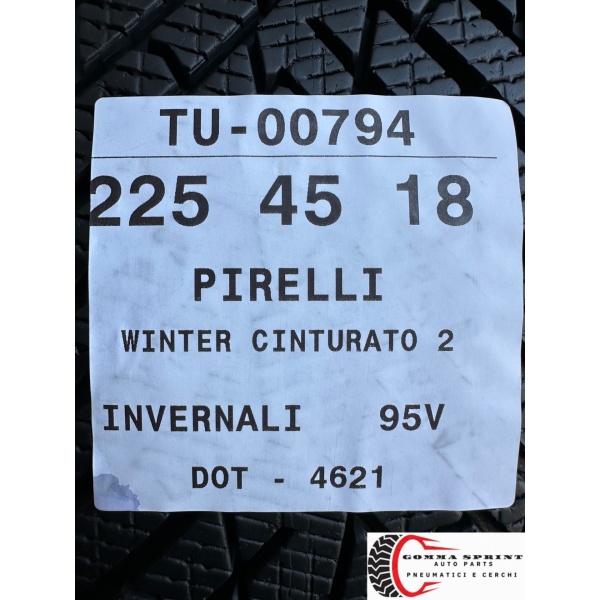 4 PNEUMATICI 225/45 R18 PIRELLI INVERNALI 95% - immagine 10