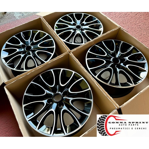 4 CERCHI IN LEGA ORIGINALI RAGGIO 15 FIAT GRANDE PUNTO NERO LUCIDO DIAMANTATO - immagine 10