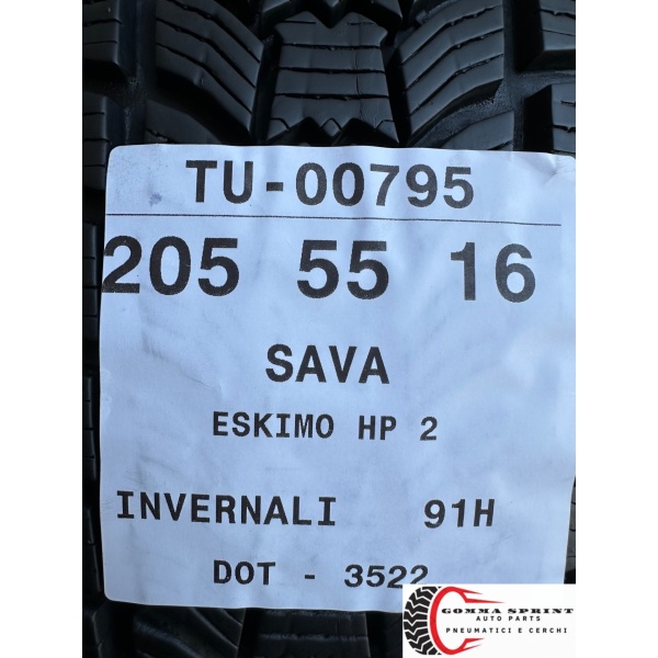 4 PNEUMATICI 205/55 R16 SAVA INVERNALI - immagine 10
