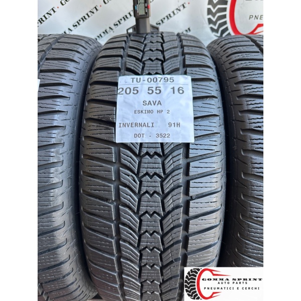 4 PNEUMATICI 205/55 R16 SAVA INVERNALI - immagine 2