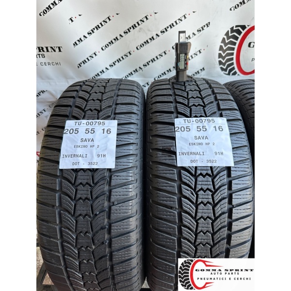 4 PNEUMATICI 205/55 R16 SAVA INVERNALI - immagine 3