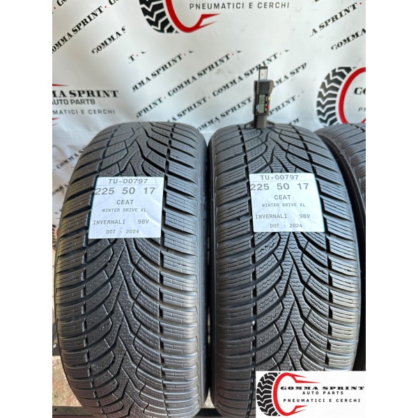4 PNEUMATICI 225/50 R17 CEAT INVERNALI SEMINUOVE - immagine 3