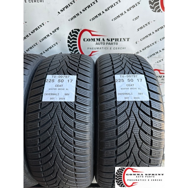 4 PNEUMATICI 225/50 R17 CEAT INVERNALI SEMINUOVE - immagine 4