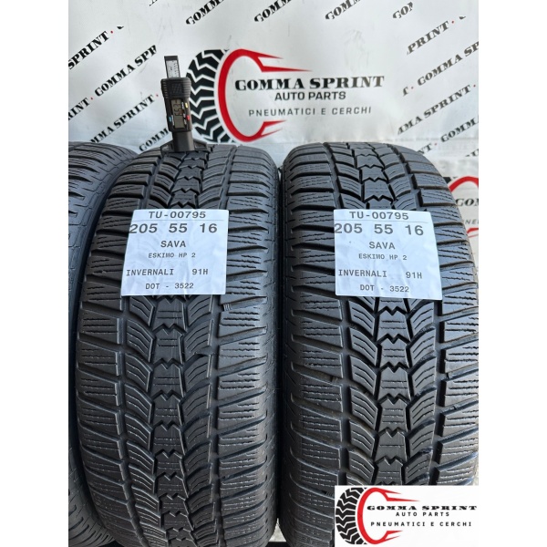4 PNEUMATICI 205/55 R16 SAVA INVERNALI - immagine 5