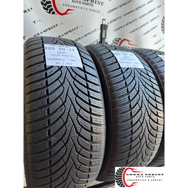4 PNEUMATICI 225/50 R17 CEAT INVERNALI SEMINUOVE - immagine 6