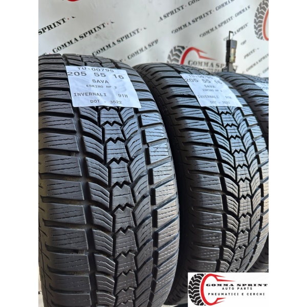 4 PNEUMATICI 205/55 R16 SAVA INVERNALI - immagine 7