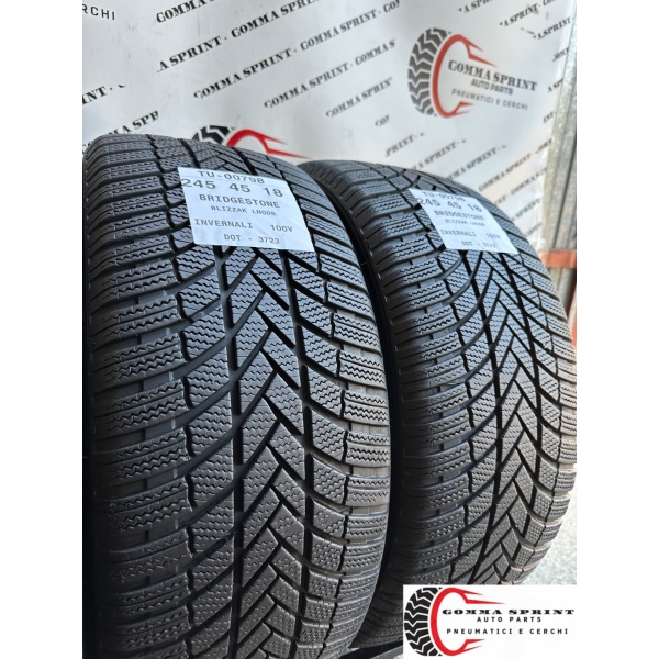 4 PNEUMATICI 245/45 R18 BRIDGESTONE INVERNALI 80% - immagine 7