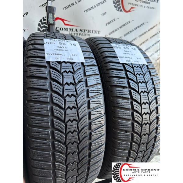 4 PNEUMATICI 205/55 R16 SAVA INVERNALI - immagine 8
