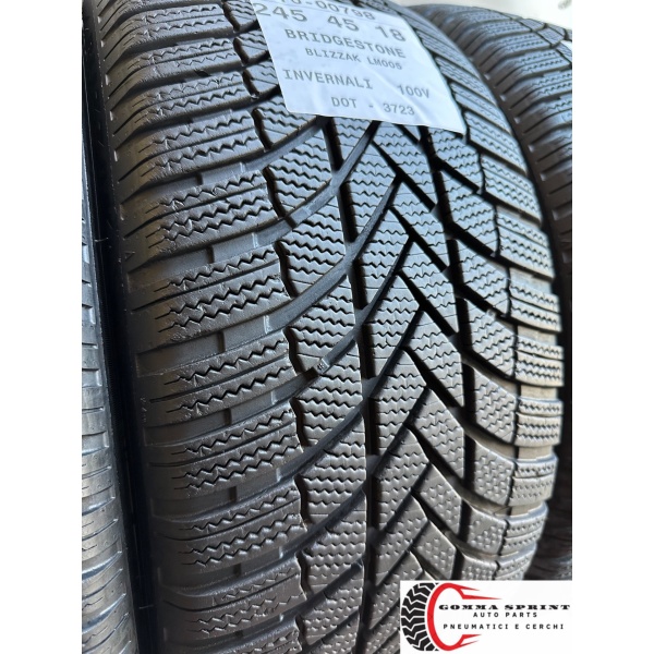 4 PNEUMATICI 245/45 R18 BRIDGESTONE INVERNALI 80% - immagine 8