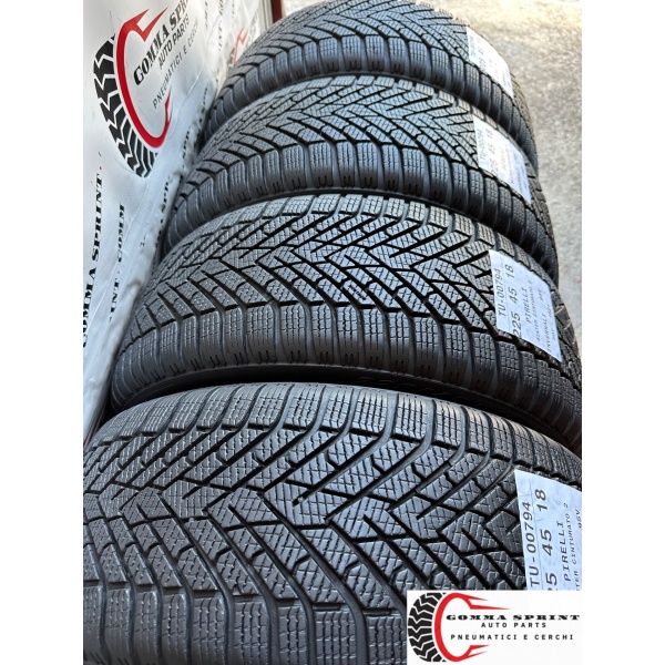 4 PNEUMATICI 225/45 R18 PIRELLI INVERNALI 95% - immagine 9