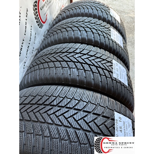 4 PNEUMATICI 245/45 R18 BRIDGESTONE INVERNALI 80% - immagine 9
